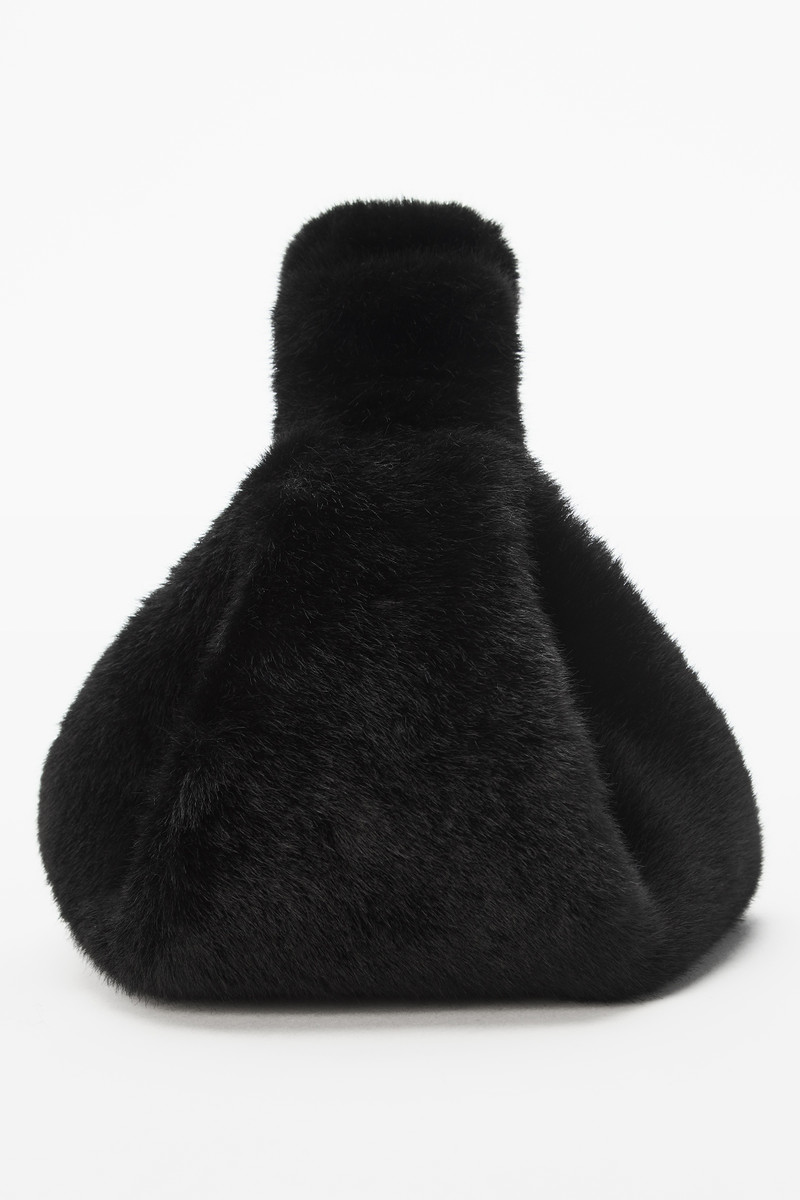 Alexander Wang SCRUNCHIE SMALL BAG IN FAUX FUR outlook