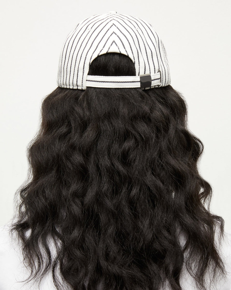 STRIPED BASEBALL HAT | LOGO CREST 4