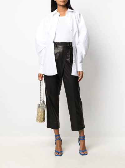 Helmut Lang wrap-front cropped trousers outlook