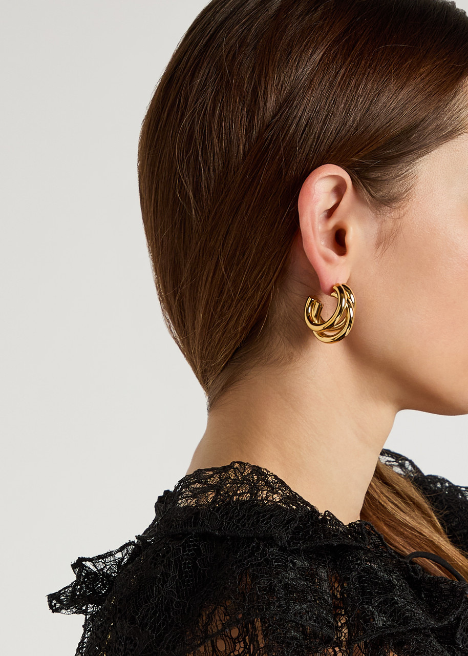 Rabanne Layered Hoop Earrings - 2