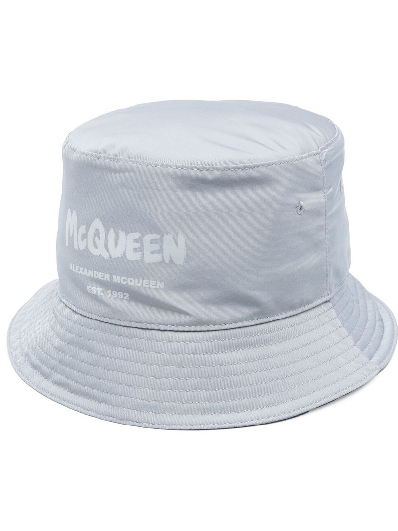 logo-print bucket hat 1