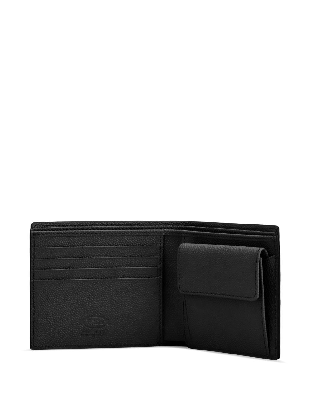 logo-plaque leather wallet - 4