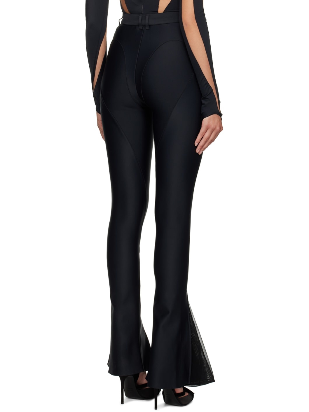 Black Flared Trousers - 3