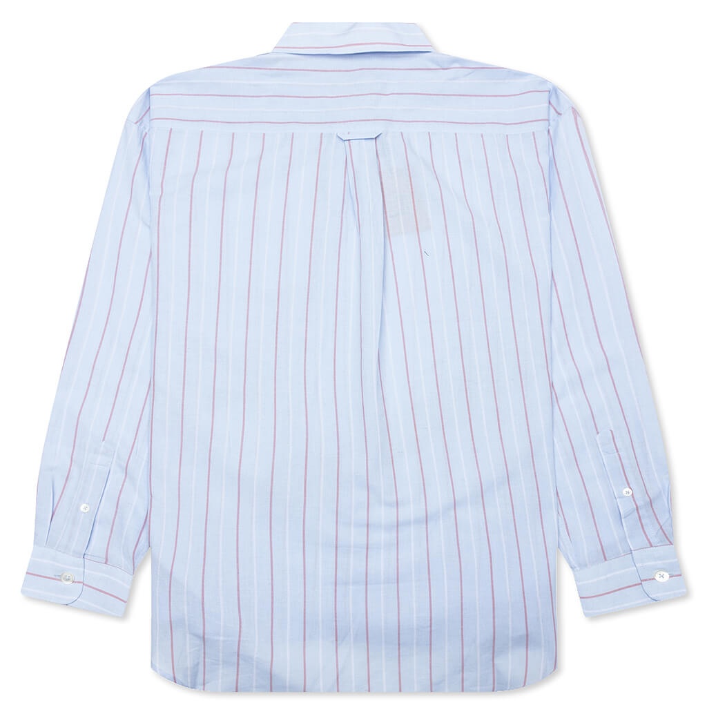 CLASSIC L/S SHIRT STRIPE - LIGHT BLUE - 2