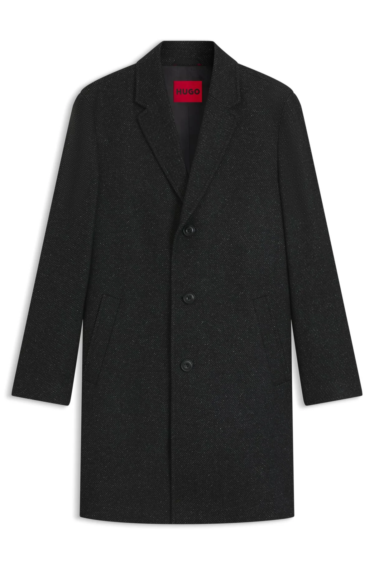 REGULAR-FIT COAT IN CAVALRY TWILL - 1