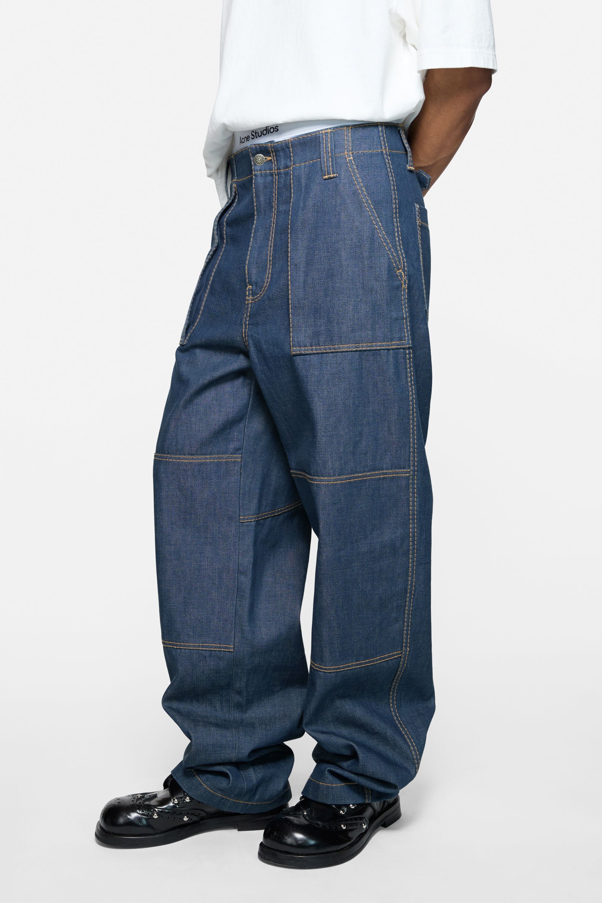 Denim trousers - Indigo blue - 4