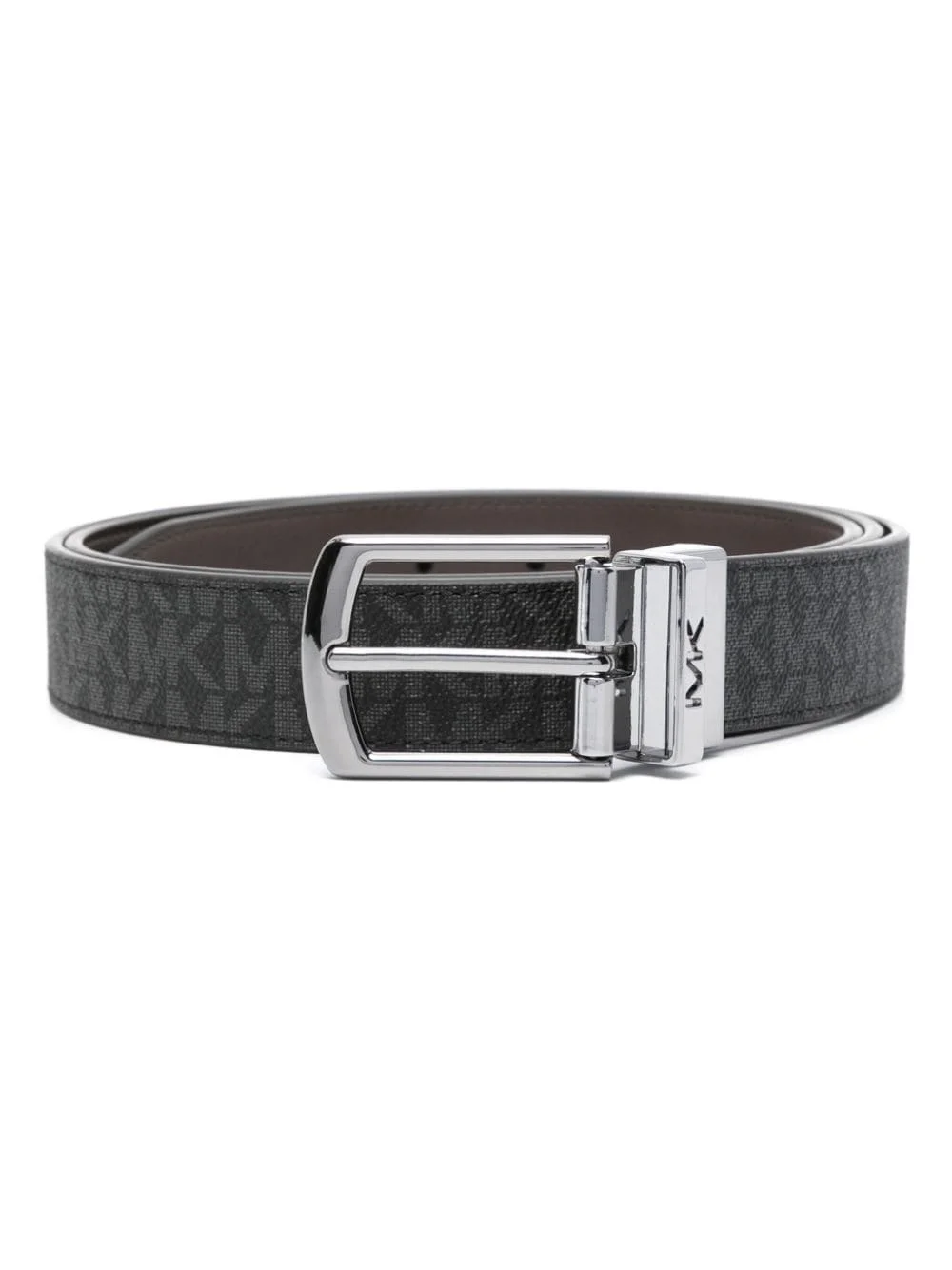 logo-print reversible belt - 1