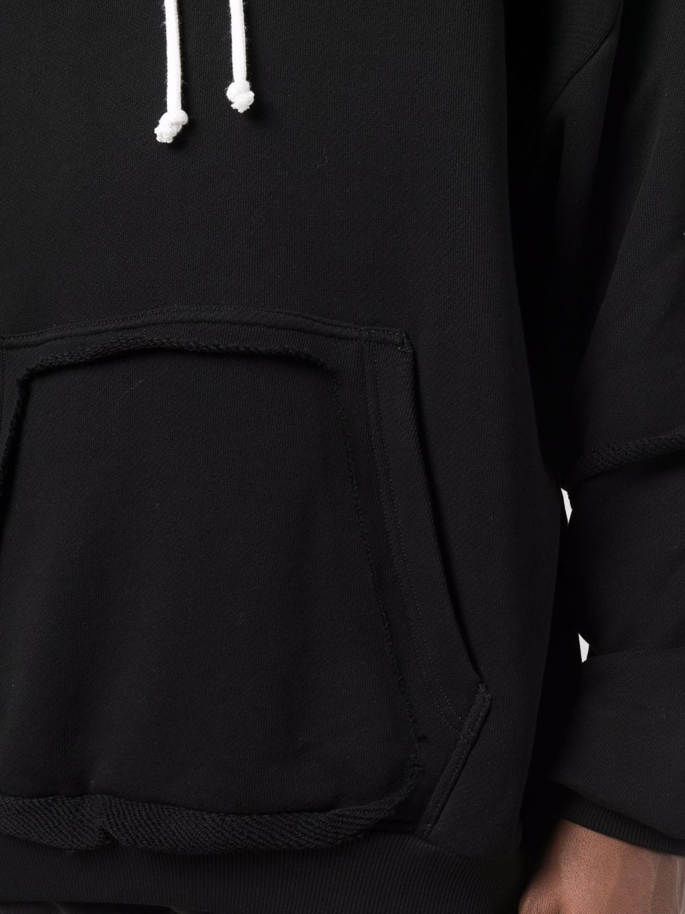 cutout-panel hoodie - 5