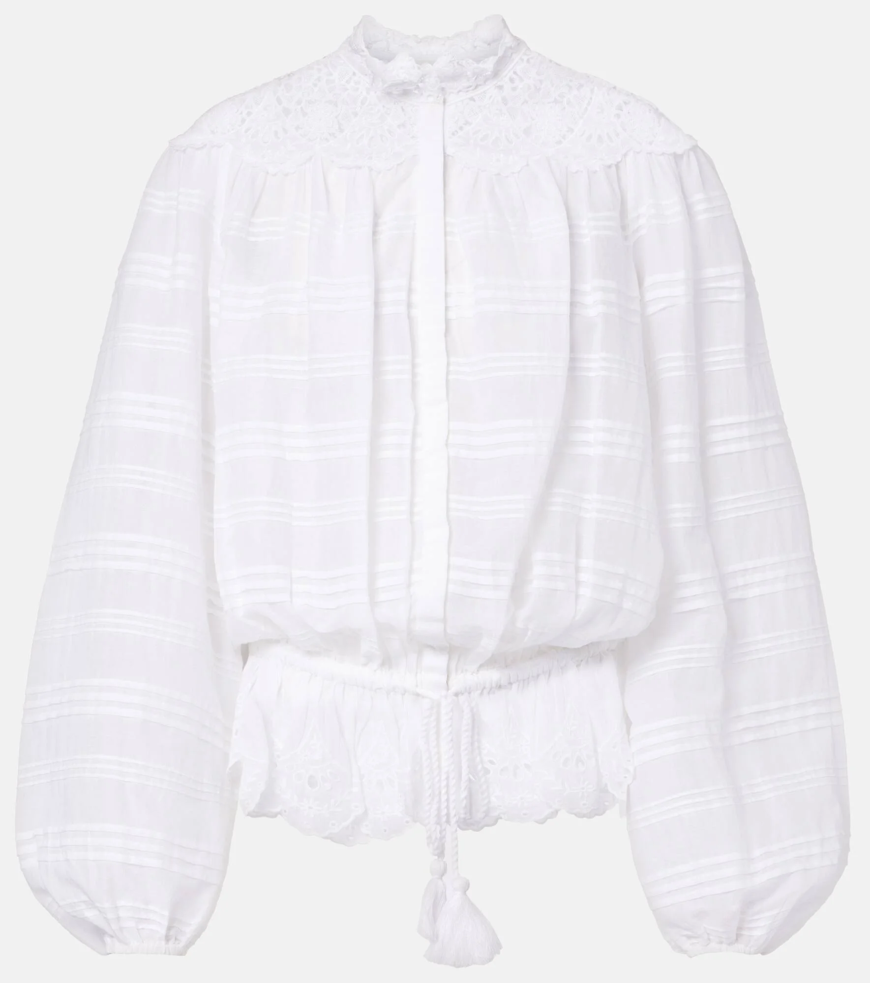 Polly lace and cotton blouse - 1