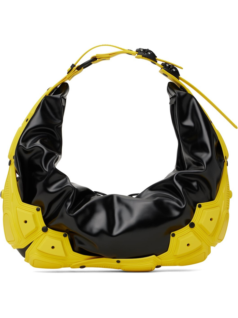 Black & Yellow Object M03 Half Moon Bag 1