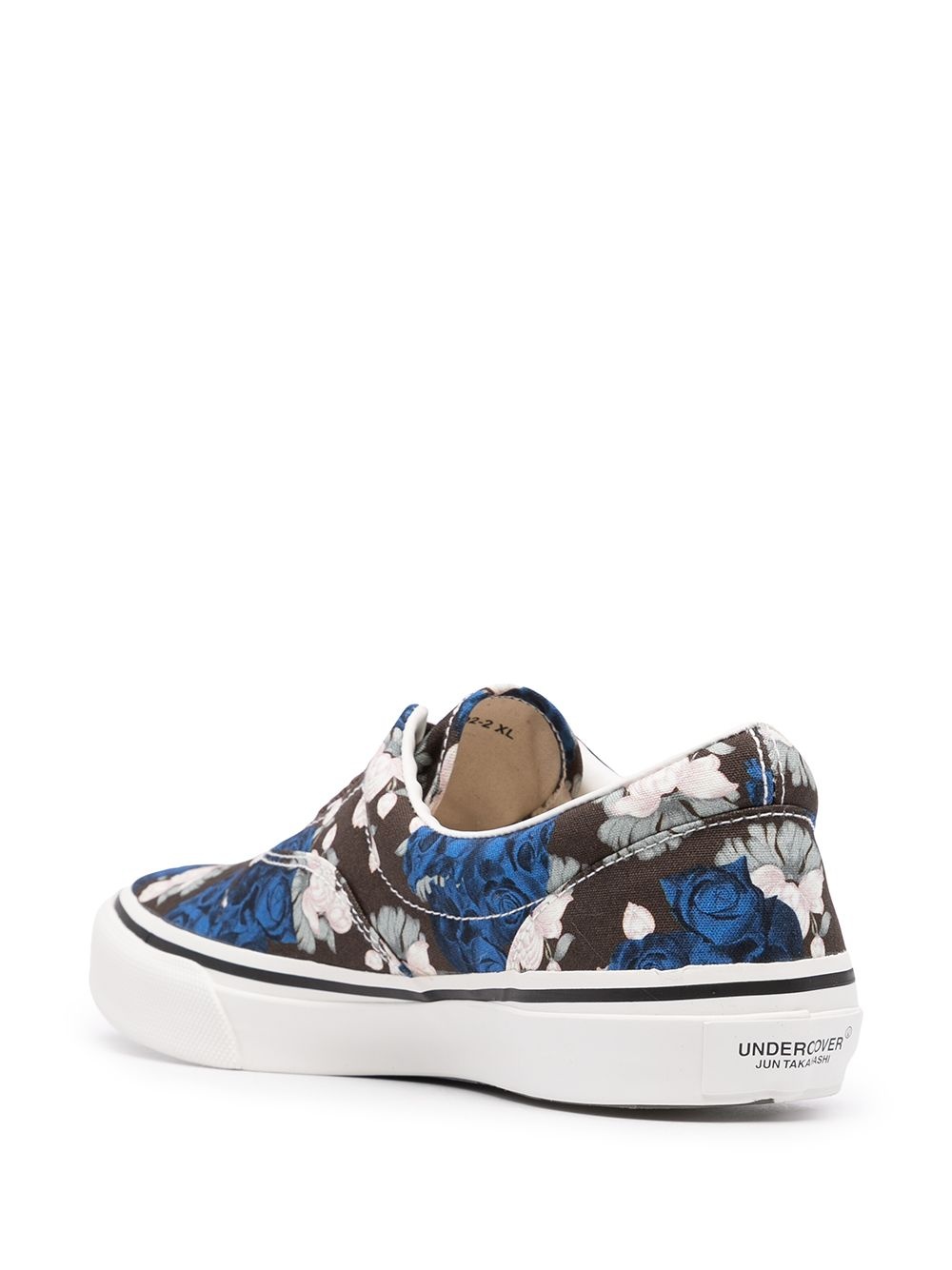 floral-print low-top sneakers - 3