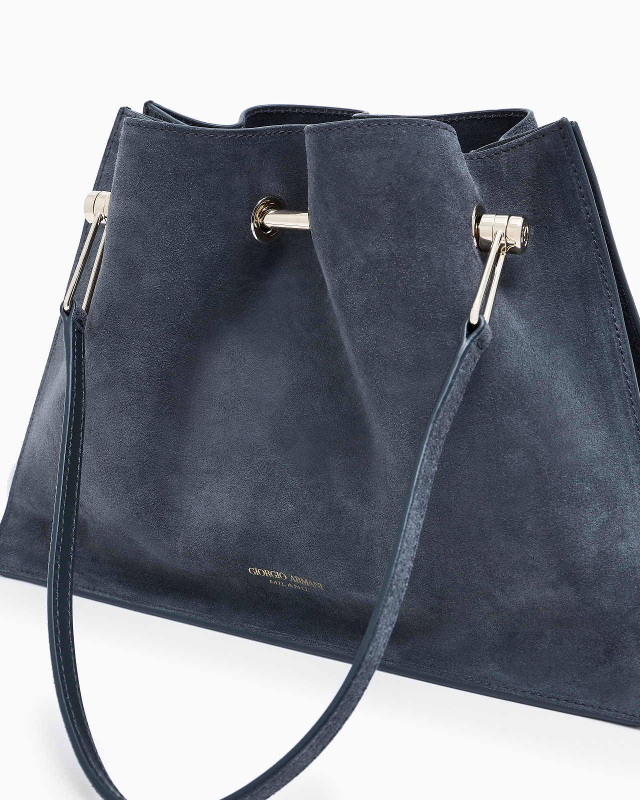 SMALL SUEDE SHOPPER BAG - 5