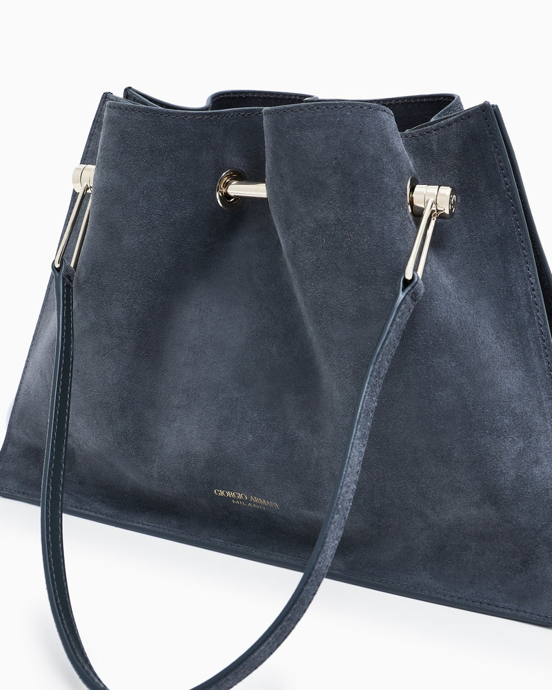 SMALL SUEDE SHOPPER BAG 5