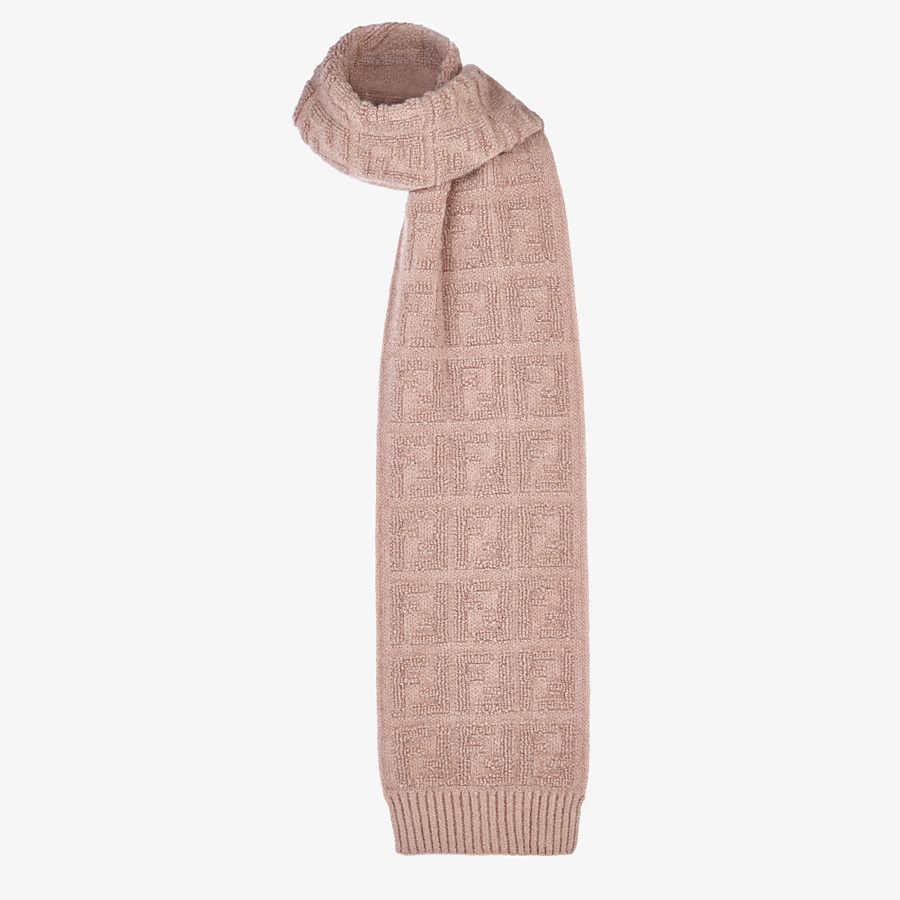 Beige knit scarf - 2