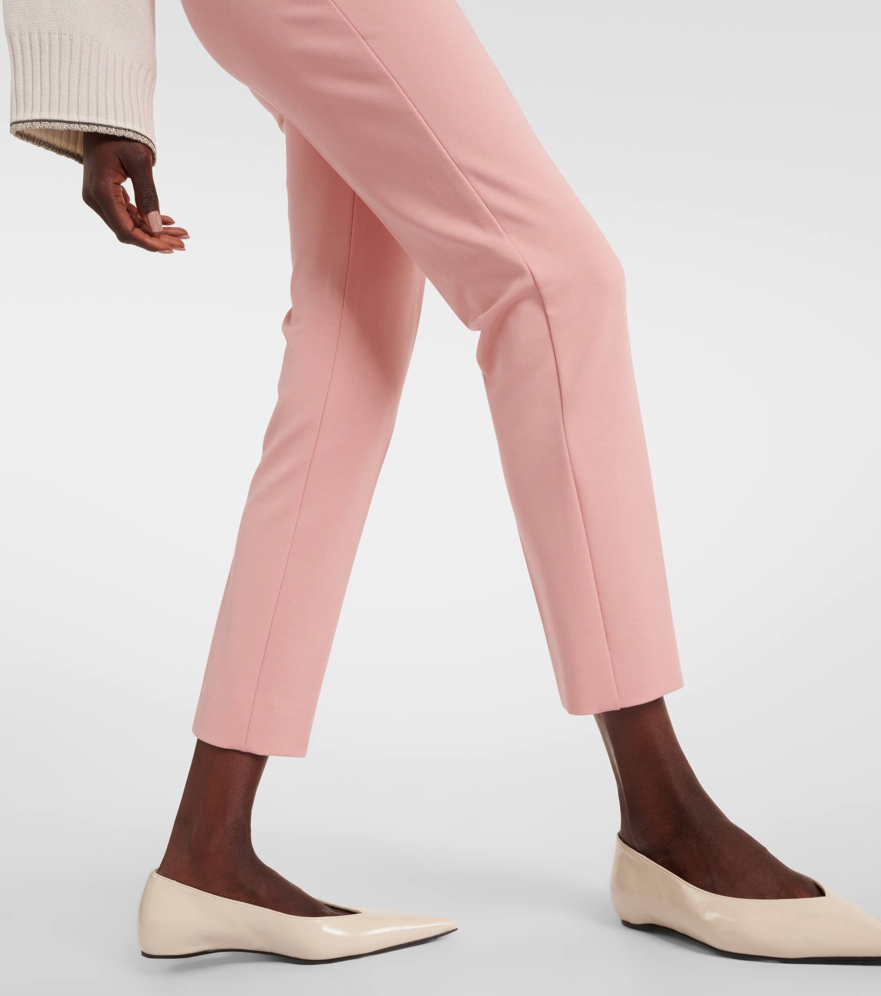 Pegno cropped jersey slim pants - 5
