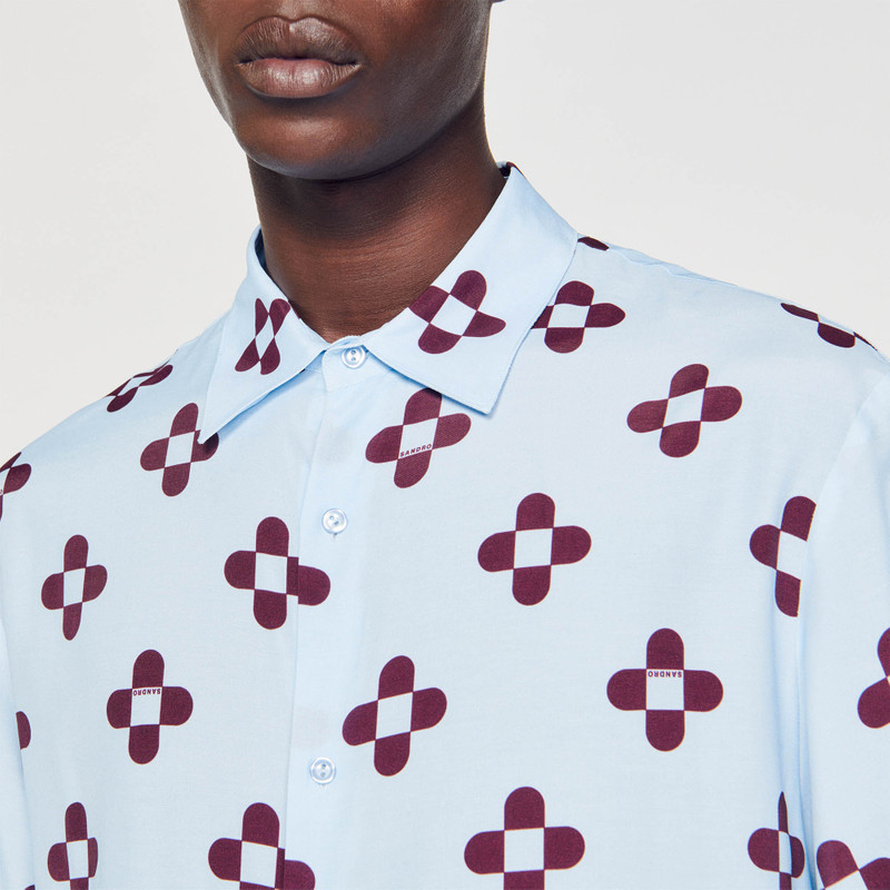 CROSS FLOWER SHORT-SLEEVED SHIRT 4