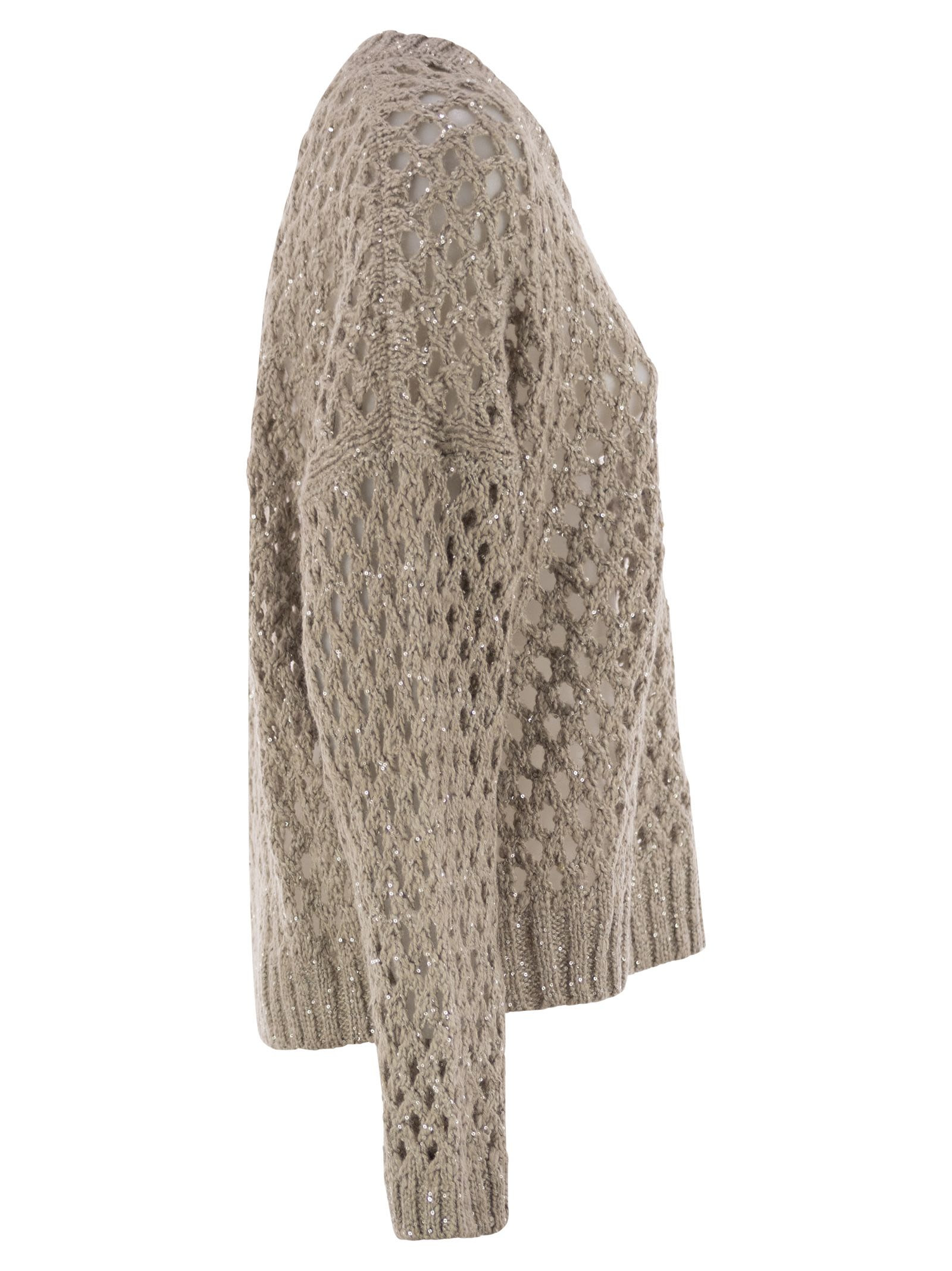 Brunello Cucinelli Women Dazzling Net Silk And Linen Jersey - 3