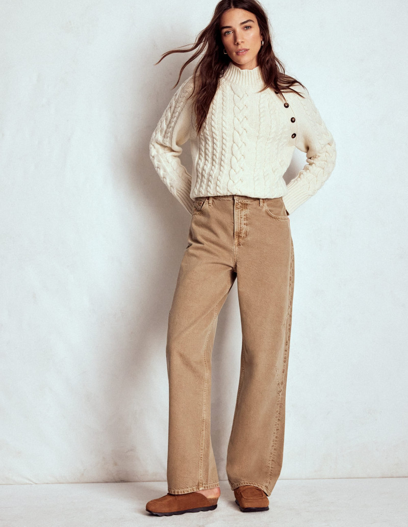 BODEN Barrel Jeans-Tobacco outlook