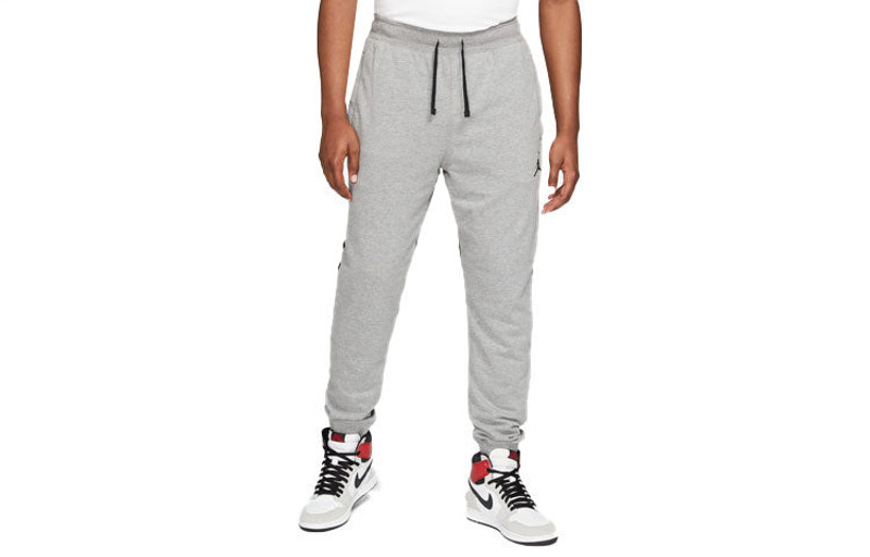 Jordan Men's Air Jordan Dri-Fit Logo Contrasting Colors Knit Sports Pants/Trousers/Joggers Gray DA9859-091 outlook