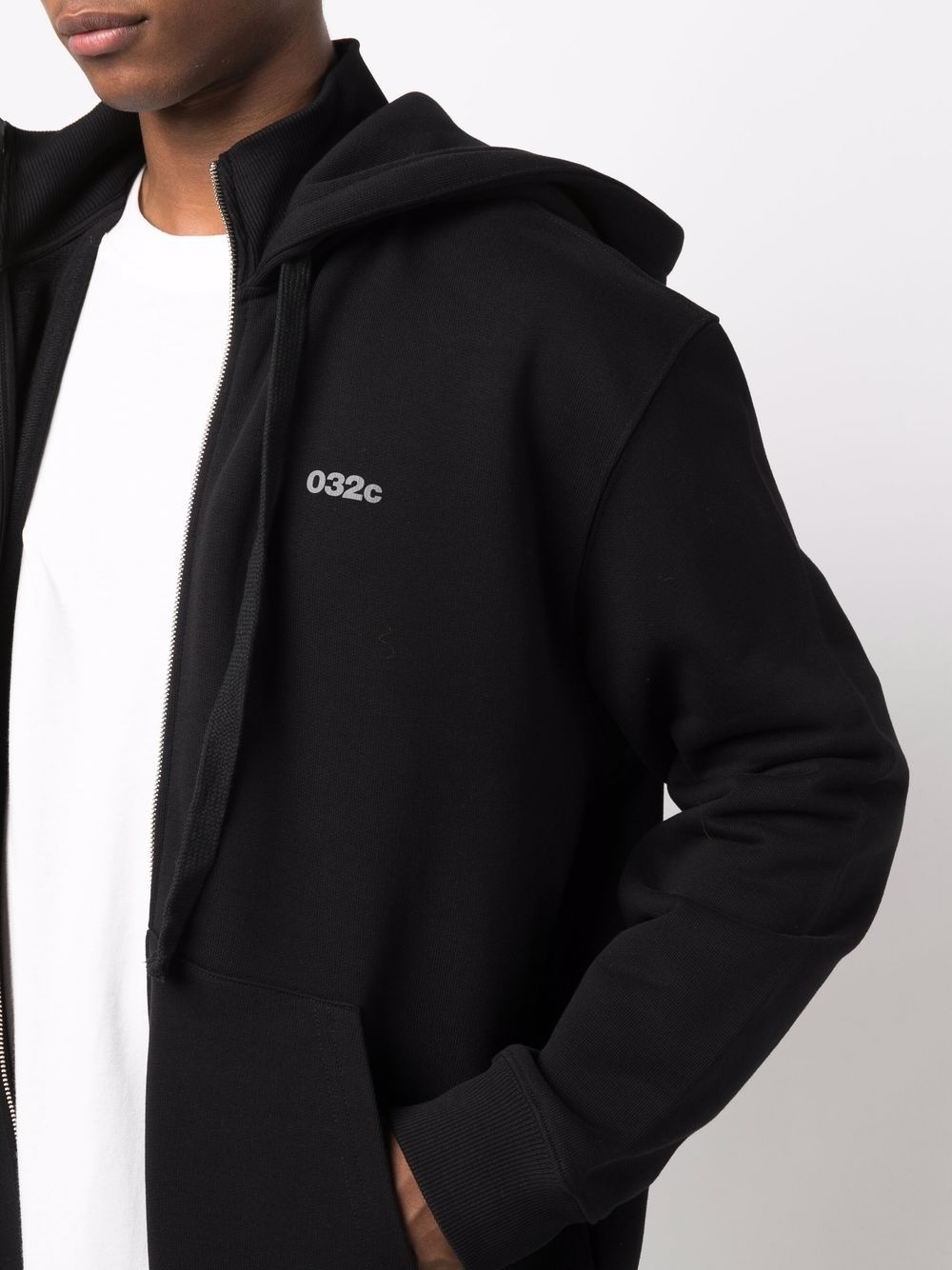 logo-print organic cotton hoodie - 5