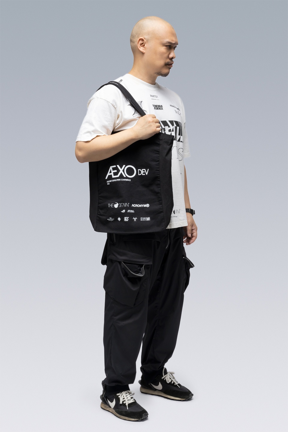 FIS10-RS Canvas Tote Bag Black - 4