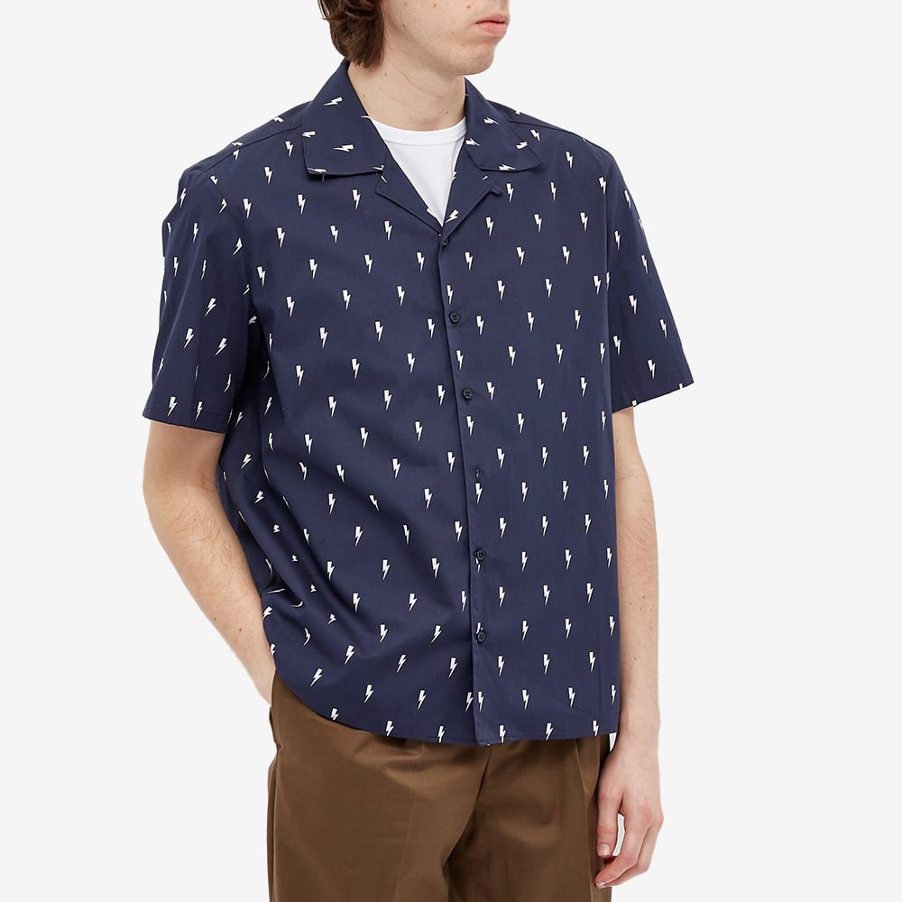 Neil Barrett All Over Print Thunderbolt Vacation Shirt - 4