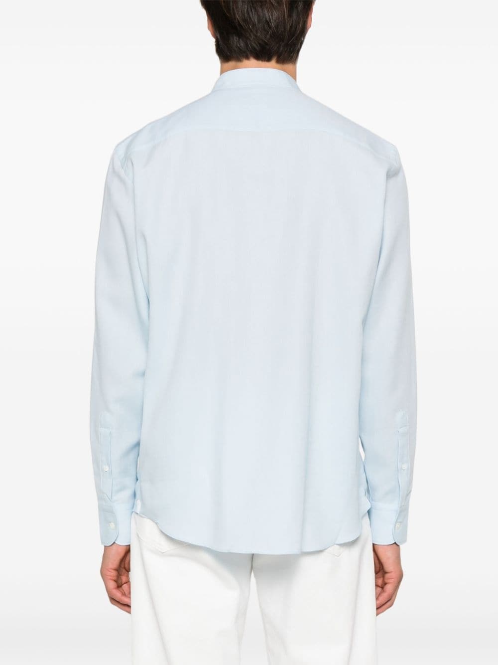 band-collar shirt - 4