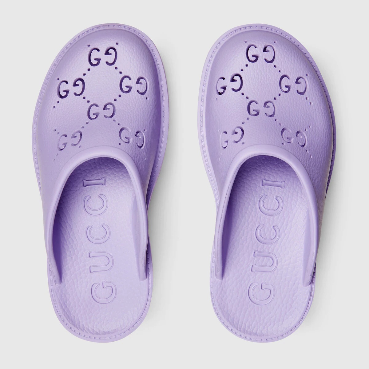 Women's platform perforated G sandal - 3