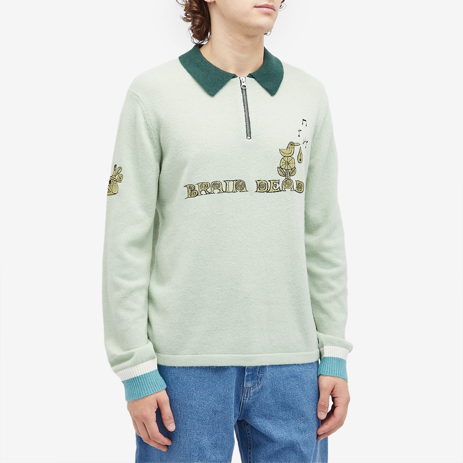 Brain Dead Lex Half Zip Sweatshirt - 2