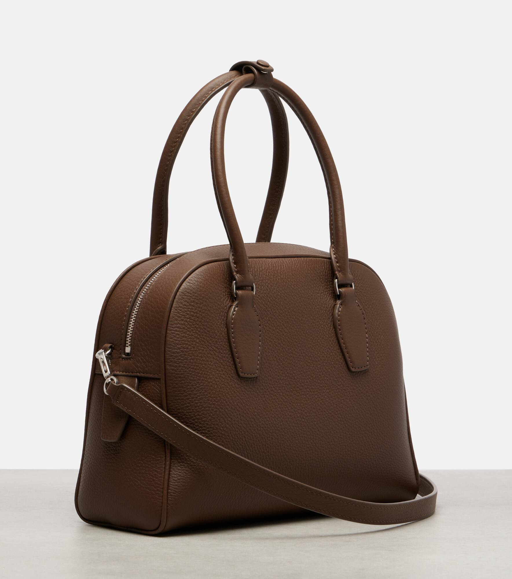 India 10 Small leather tote bag - 4