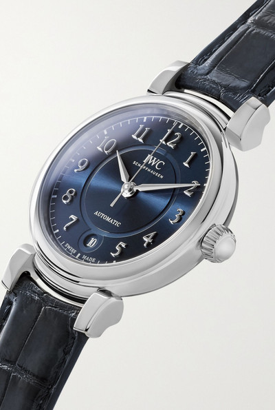 IWC Schaffhausen Da Vinci Automatic 36mm stainless steel and alligator watch outlook