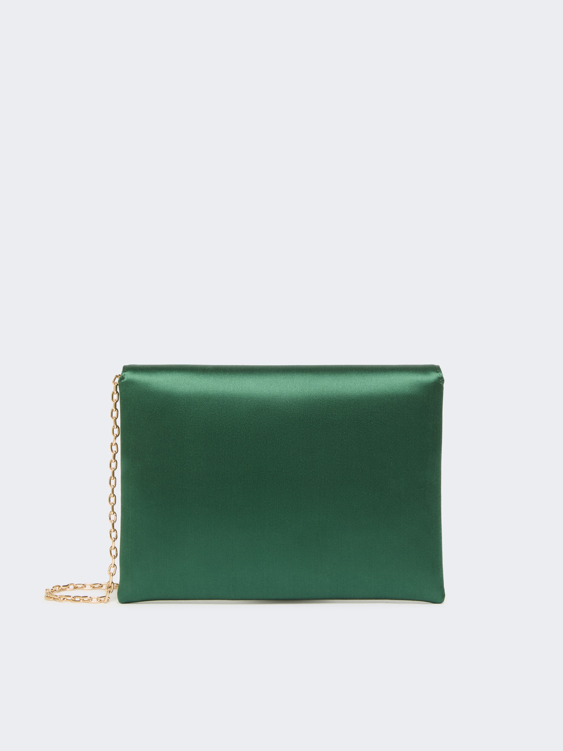 ENVELOPE Viscose and silk satin clutch bag - 3