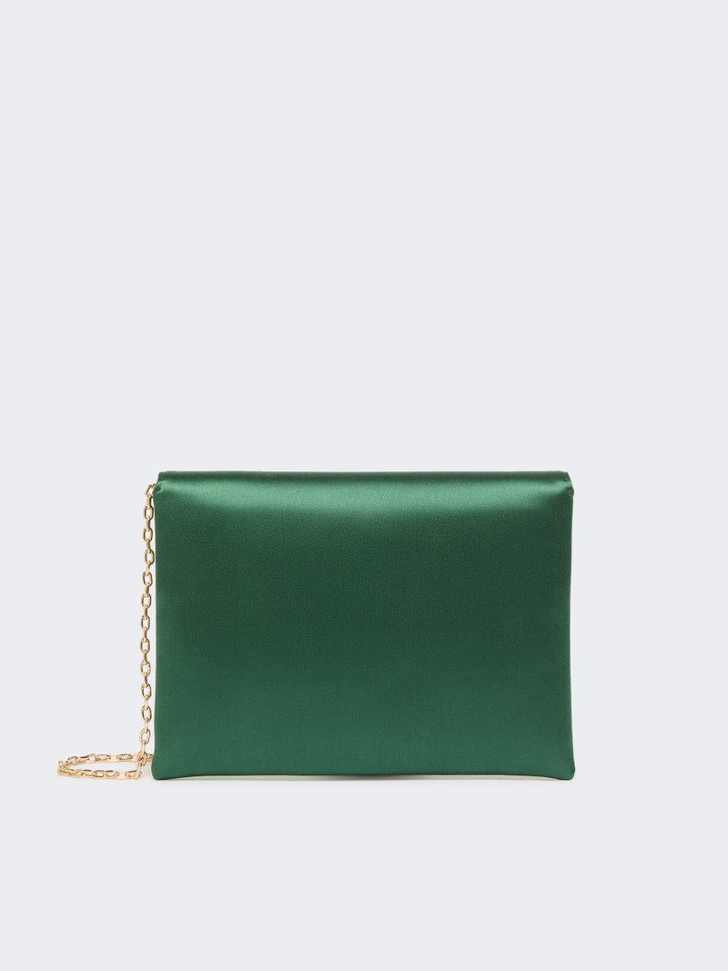 ENVELOPE Viscose and silk satin clutch bag 3