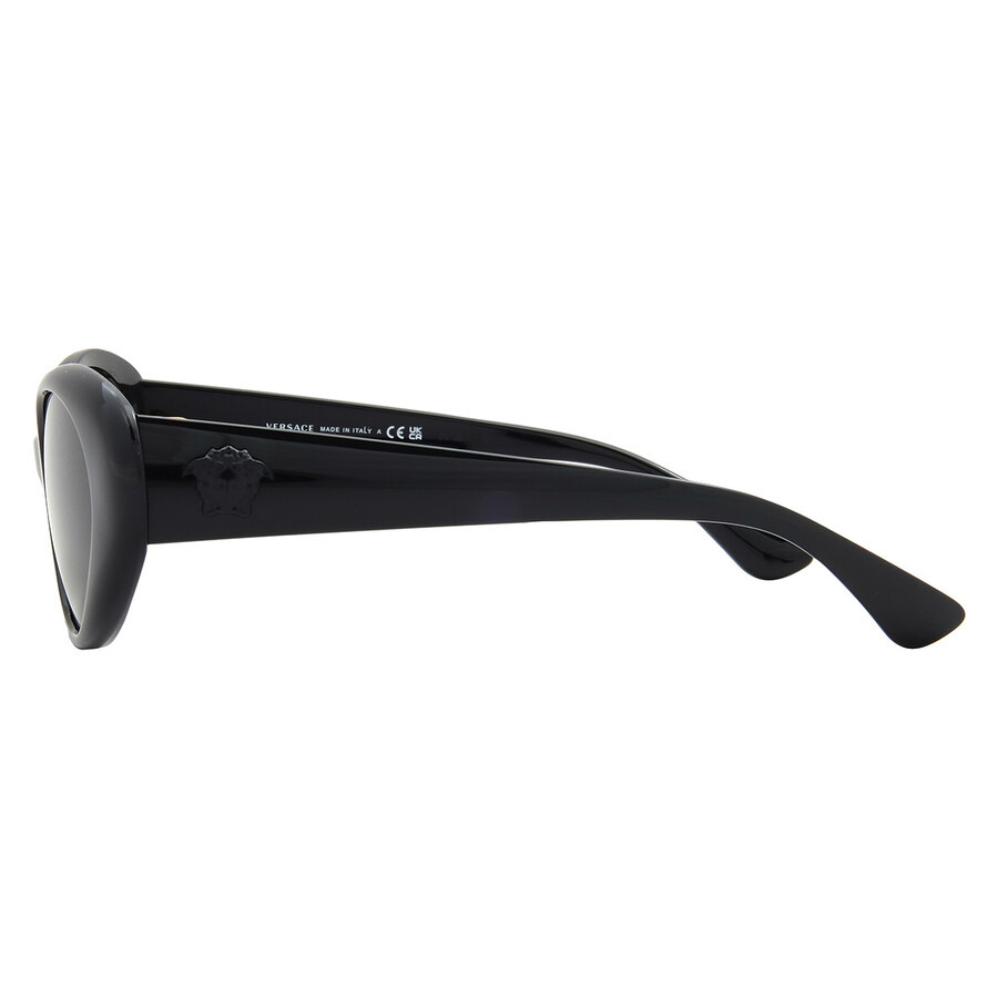 Versace Dark Grey Oval Ladies Sunglasses VE4455U GB1/87 53 - 3