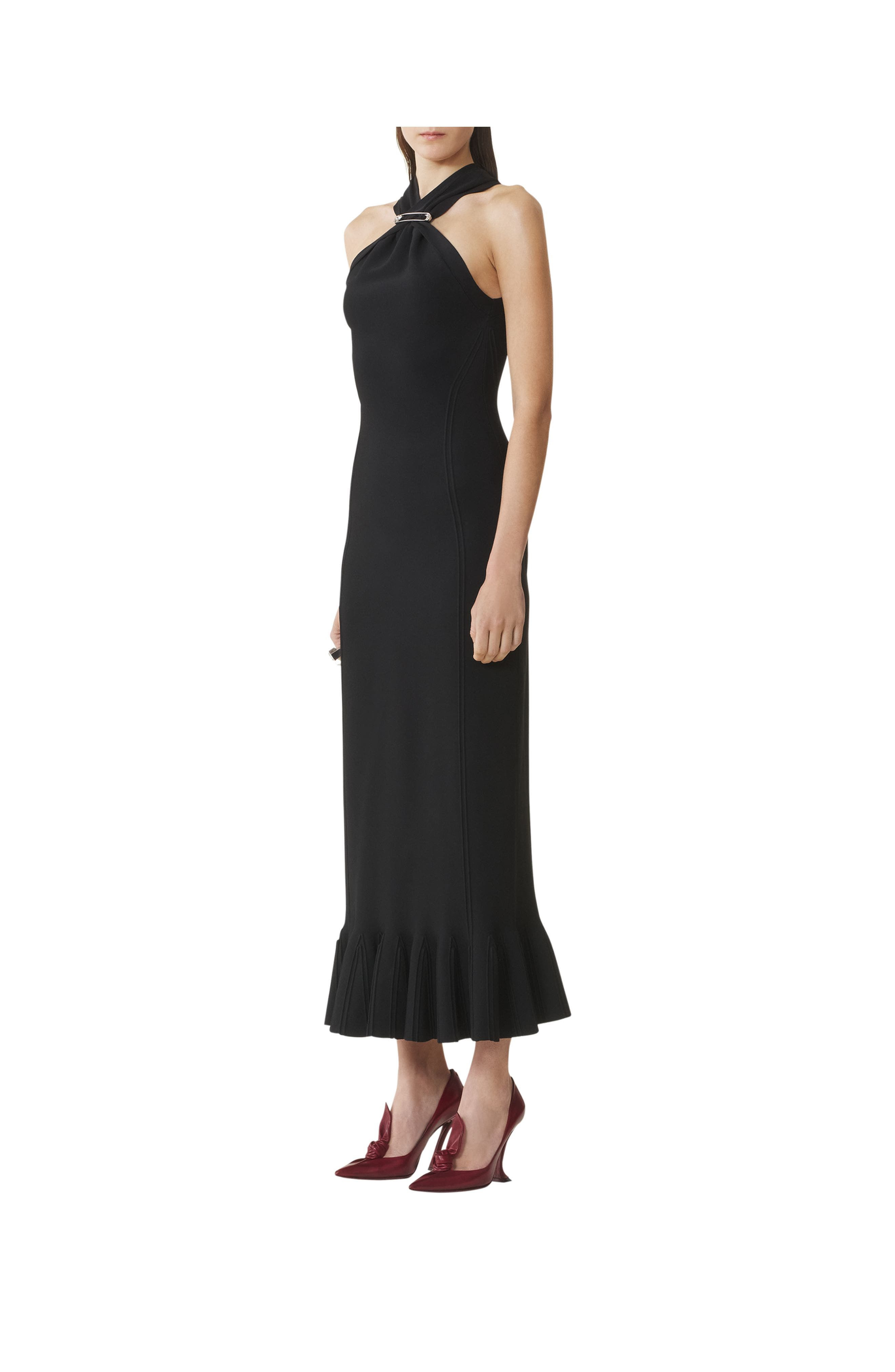 Lanvin Long Viscose Dress in Black at Nordstrom - 3