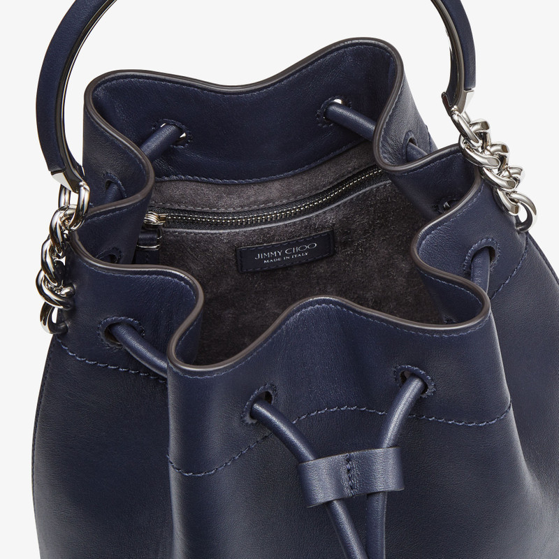 Bon Bon Bucket
Navy Calf Leather Bucket Bag 4