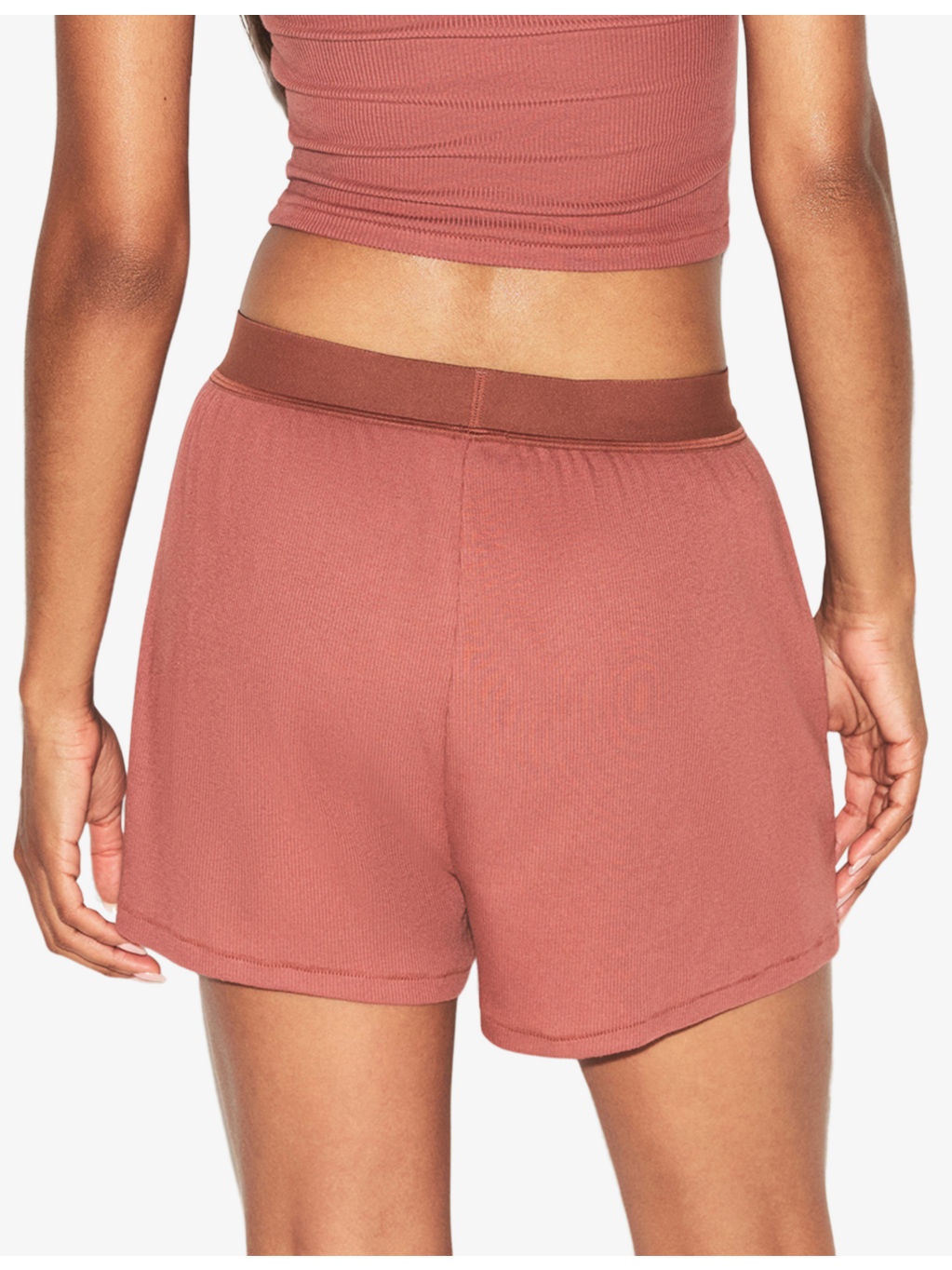Printed Ribbed Cotton-Jersey Shorts - 4