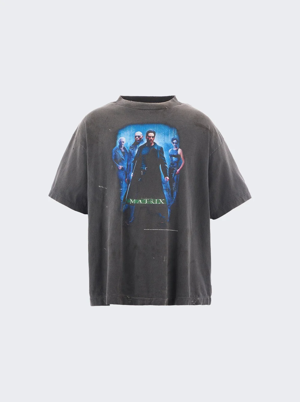 X The Matrix Green Logo T-shirt Black - 1