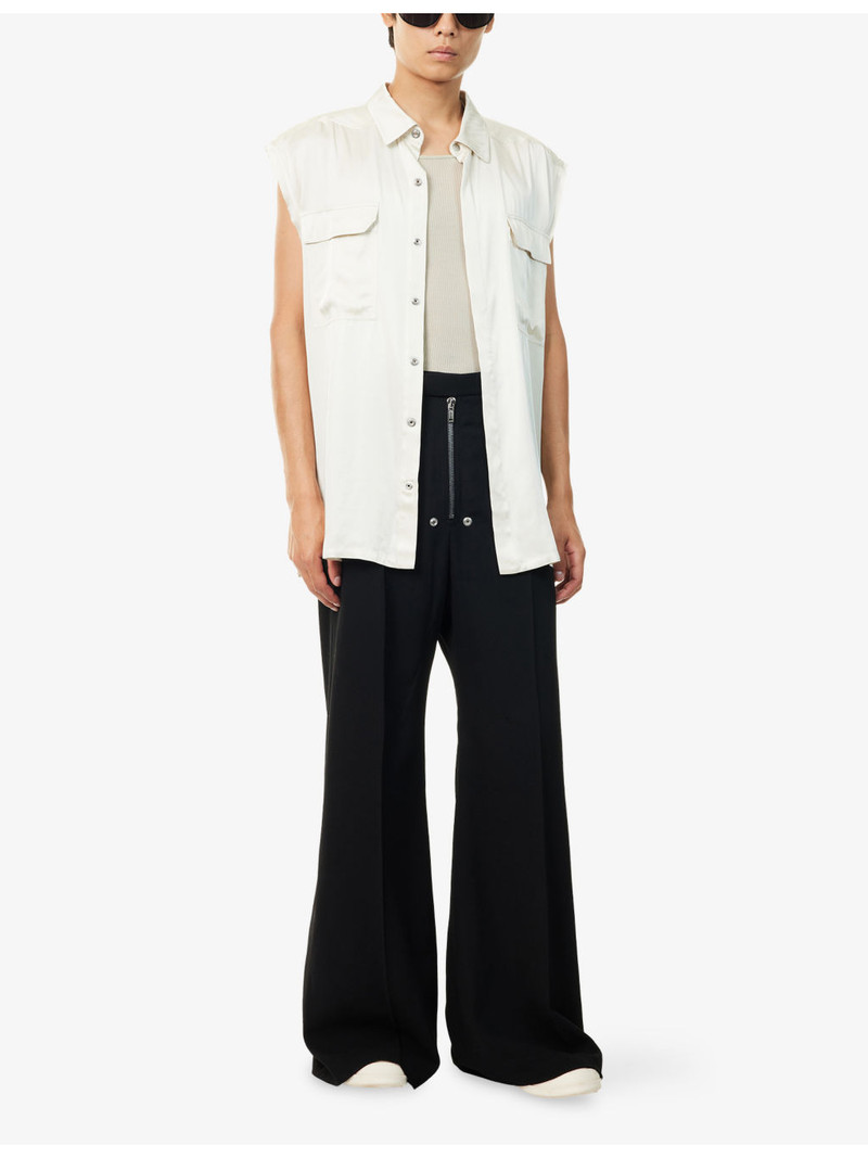Rick Owens Tailored Belas Wide-Leg Wool Trousers outlook