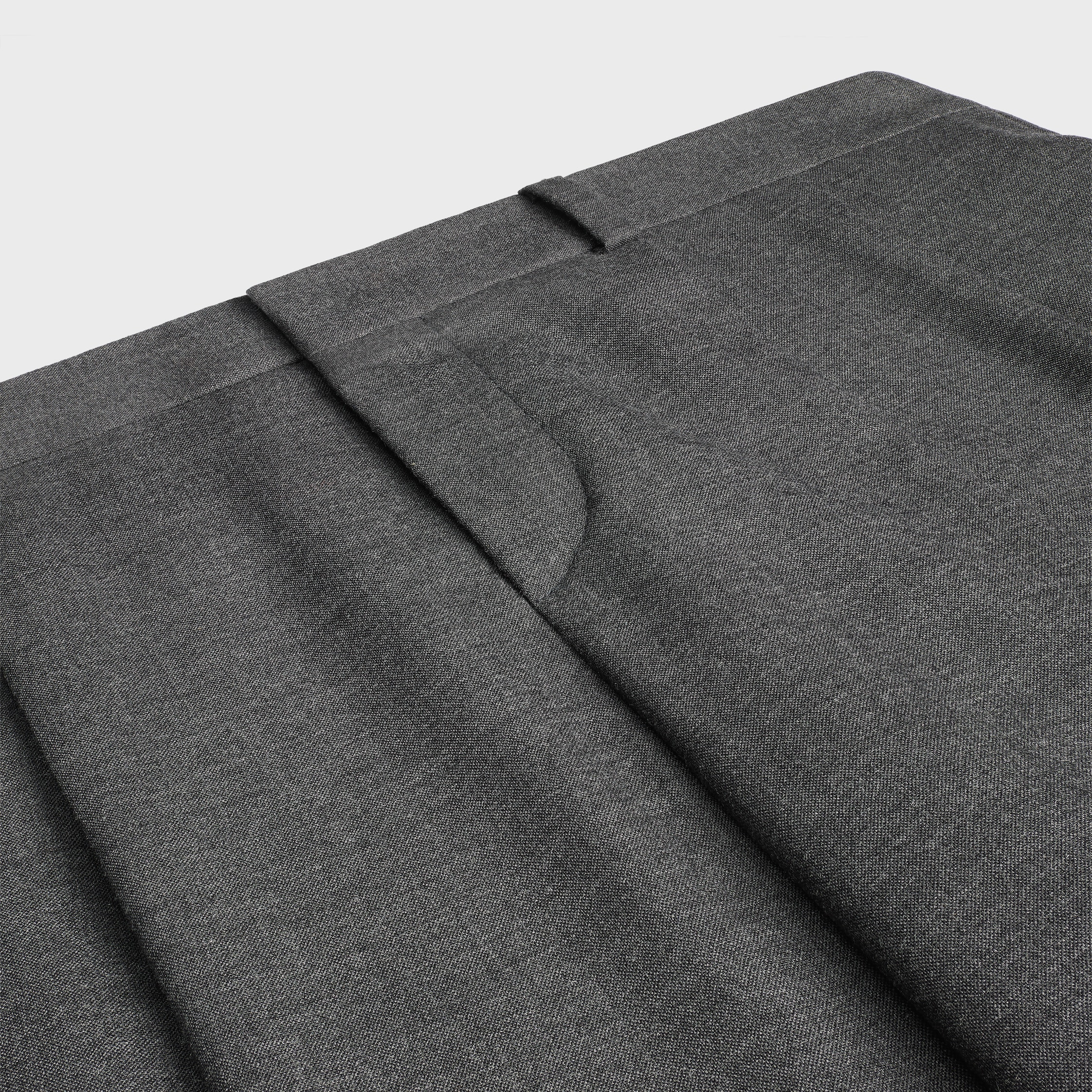 pleated trousers IN CASHMERE CANVAS - 3