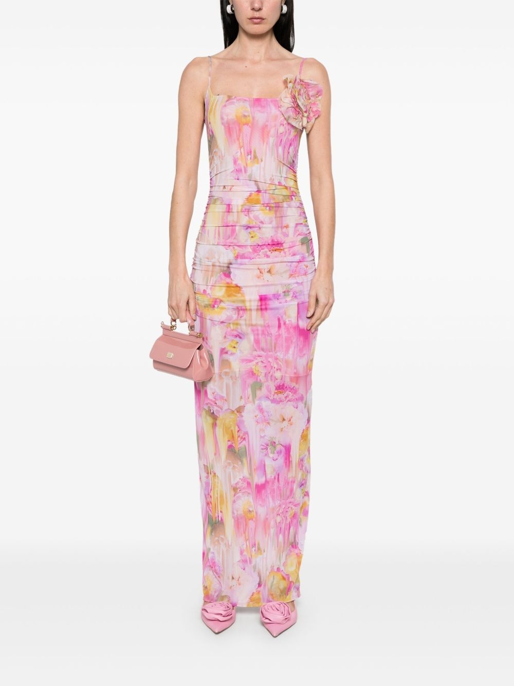 floral-print maxi dress - 2