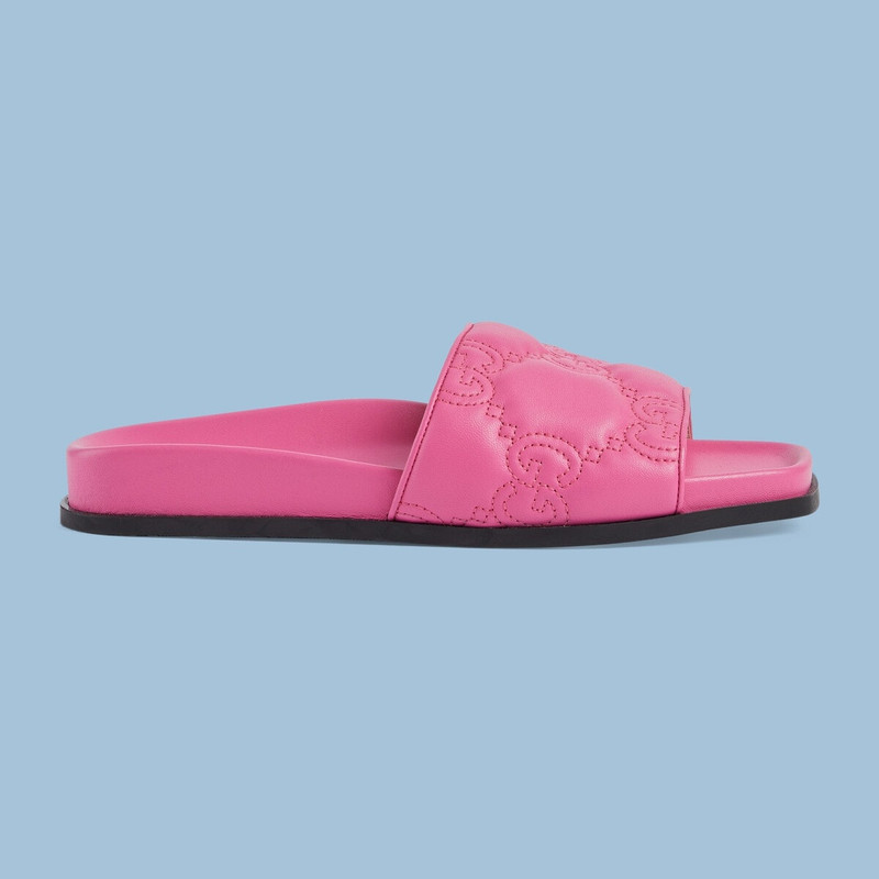 Women's GG matelassé slide sandal 1