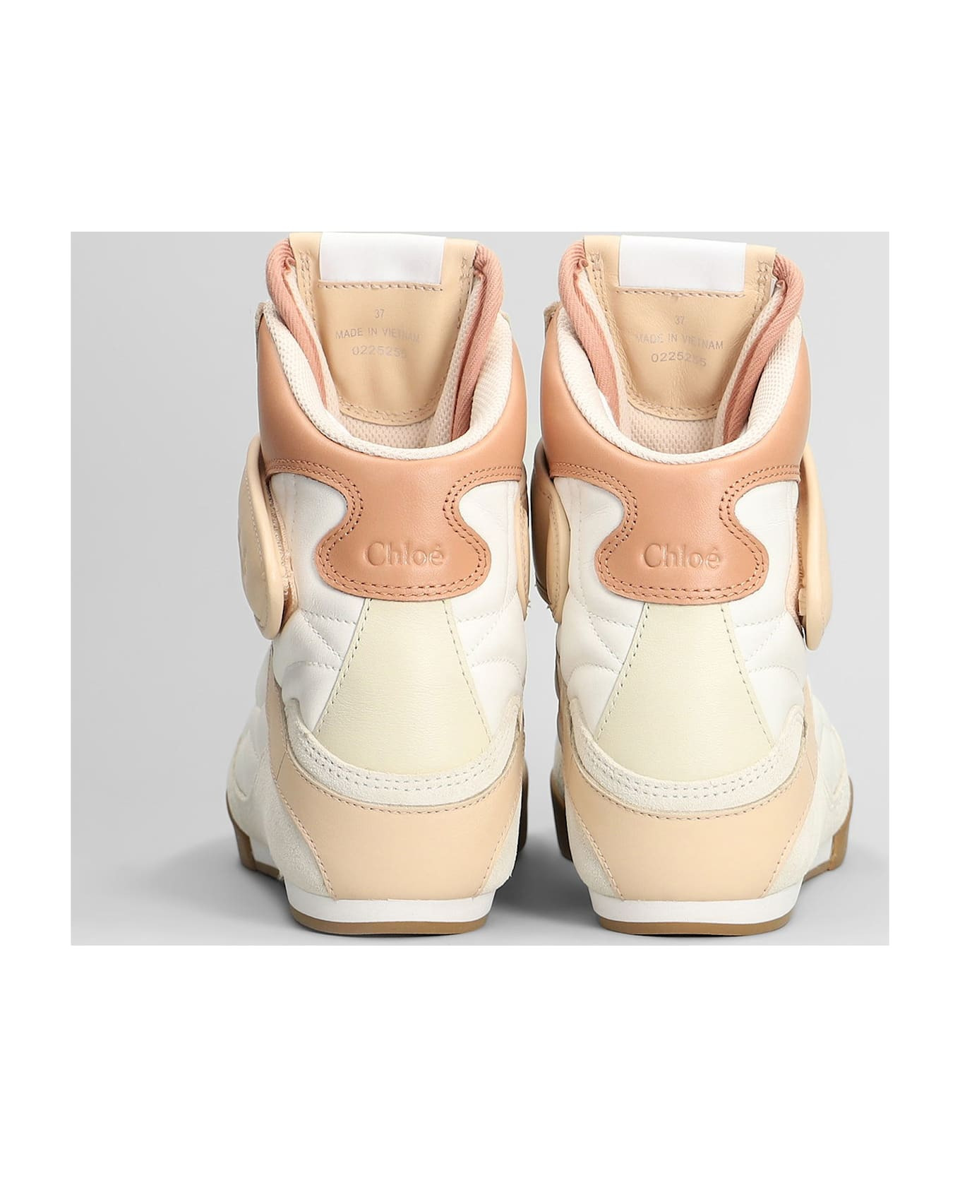 Kick Sneakers In White Suede And Leather - 4