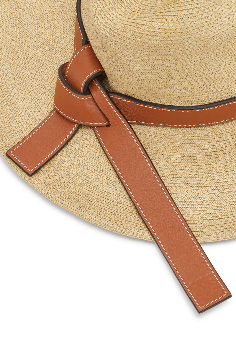 Panama hat in straw and calfskin 4