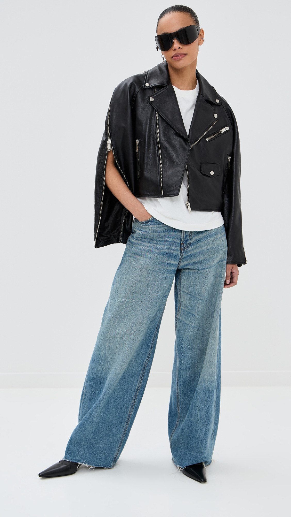 Chiodo Crop Biker Jacket - 4