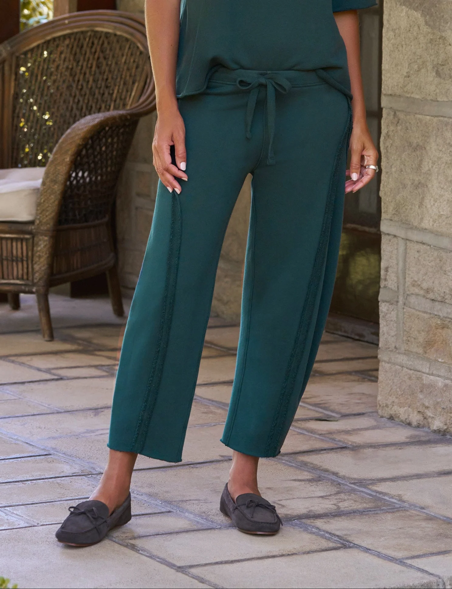 Barrel Leg Sweatpant - 1