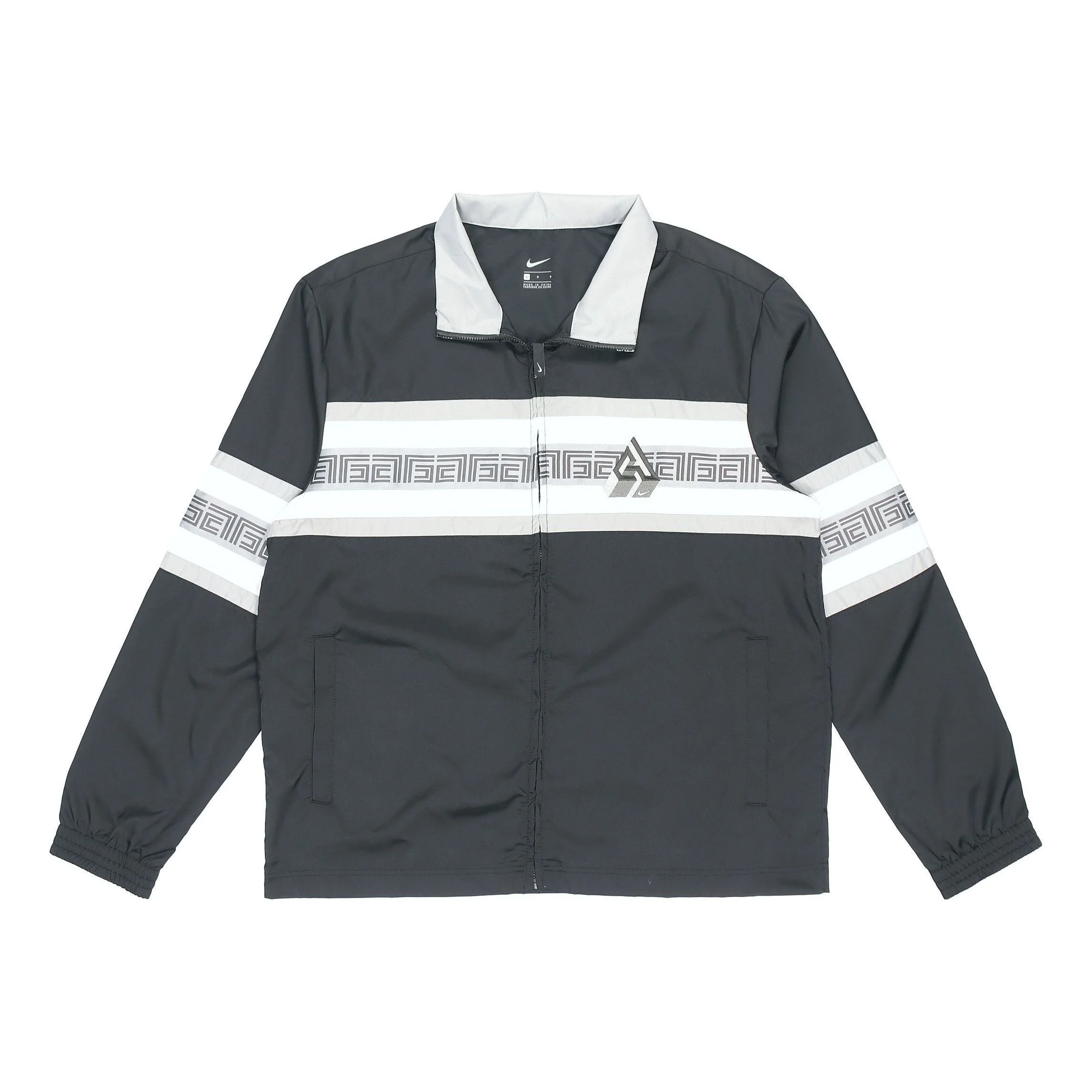 Nike Giannis Alphabet Zipper Long Sleeves Jacket Black CK6246-010 - 1