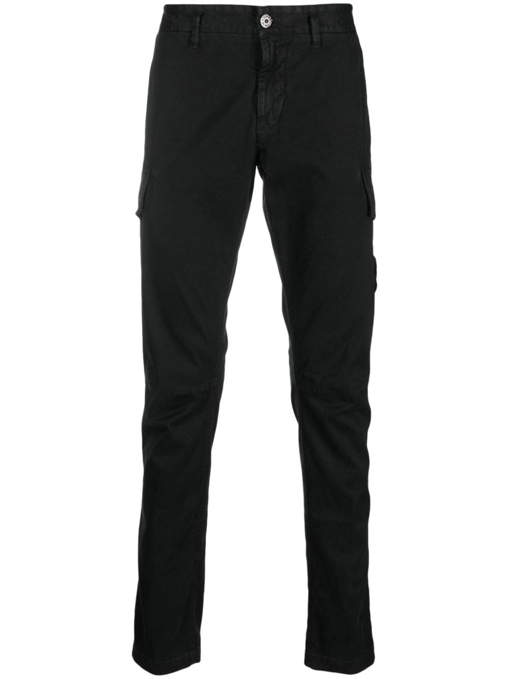 Compass-motif straight-leg trousers - 1