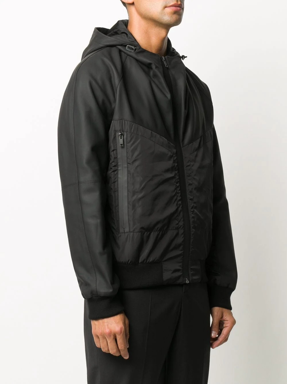 zip-up hooded jacket - 3