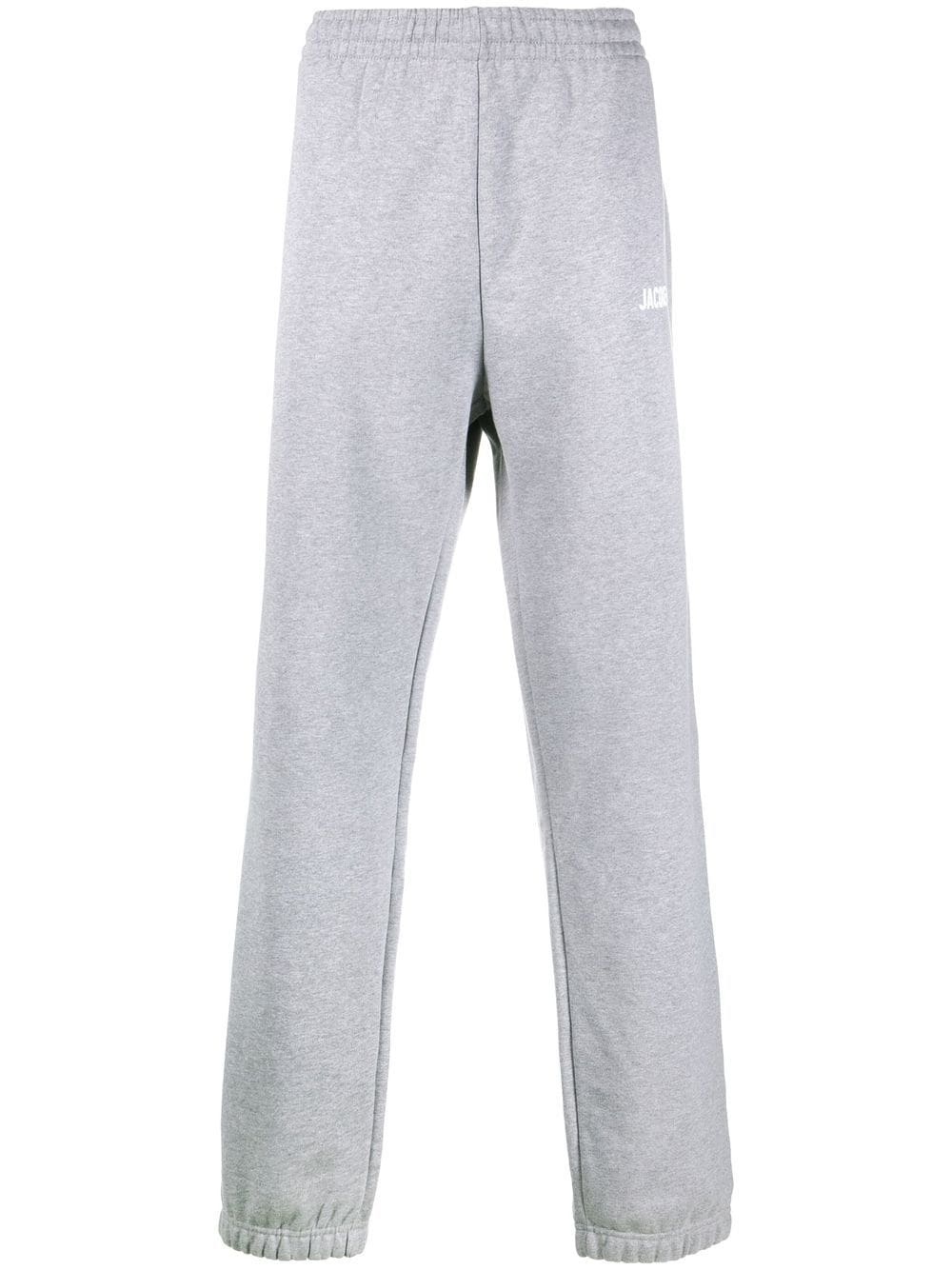 logo-print organic-cotton track pants - 1